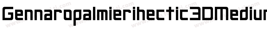 Gennaropalmierihectic3DMedium-rAXK字体转换