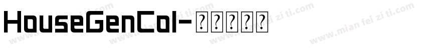 HouseGenCol字体转换