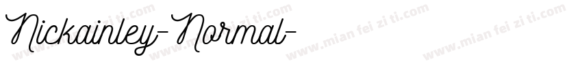 Nickainley-Normal字体转换