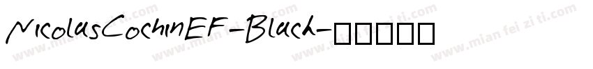NicolasCochinEF-Black字体转换
