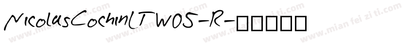 NicolasCochinLTW05-R字体转换