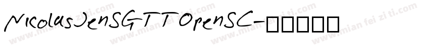 NicolasJenSGTTOpenSC字体转换