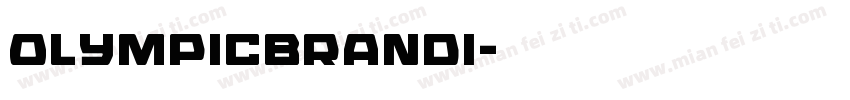 OlympicBrandi字体转换