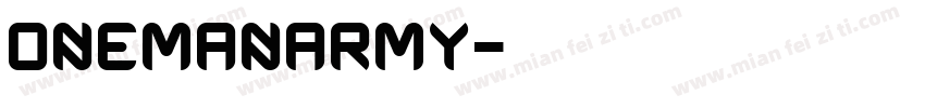 OneManArmy字体转换