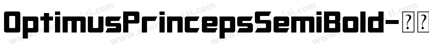 OptimusPrincepsSemiBold字体转换