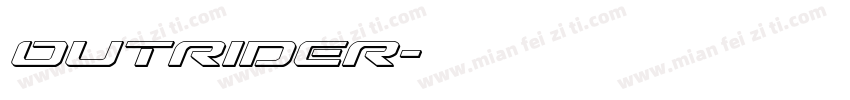 outrider字体转换