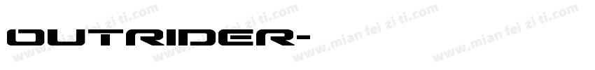 outrider字体转换