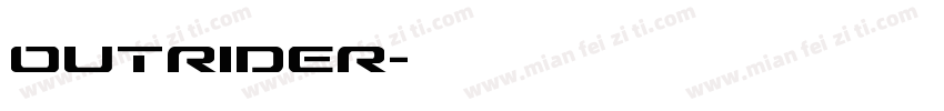 outrider字体转换