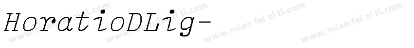 HoratioDLig字体转换