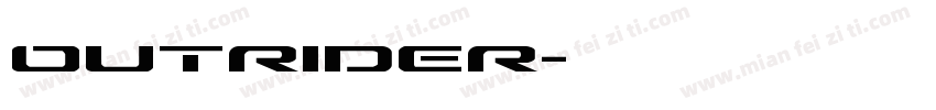 outrider字体转换
