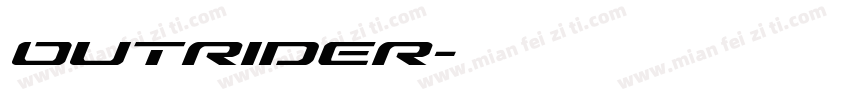 outrider字体转换