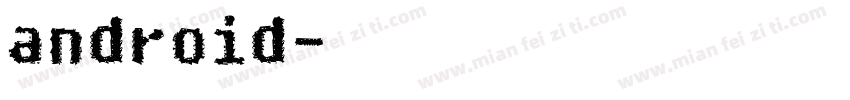 android细体字库字体转换