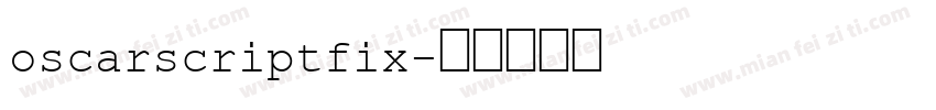 oscarscriptfix字体转换
