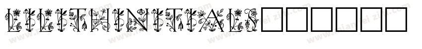 LilithInitials字体转换