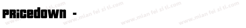 Pricedown字体字体转换