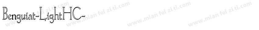 Benguiat-LightHC字体转换