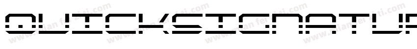 quicksignature字体转换