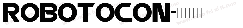robotocon字体转换