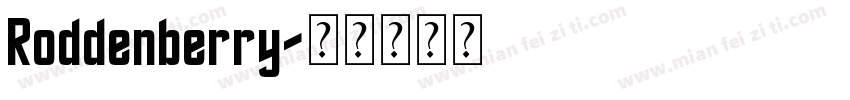 Roddenberry字体转换