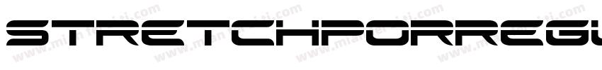 stretchporregular字体转换