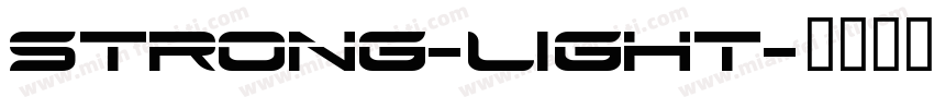 strong-light字体转换