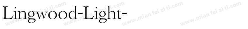 Lingwood-Light字体转换