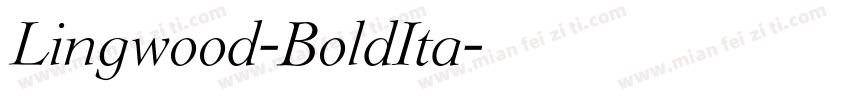 Lingwood-BoldIta字体转换