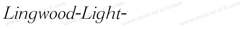 Lingwood-Light字体转换