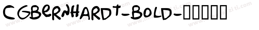 CgBernhardt-Bold字体转换