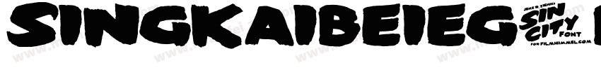 SINGKAIBEIEG-BOLD-GB字体转换