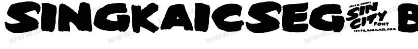 SingkaiCSEG-Bold-GB字体转换