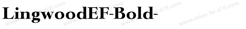 LingwoodEF-Bold字体转换