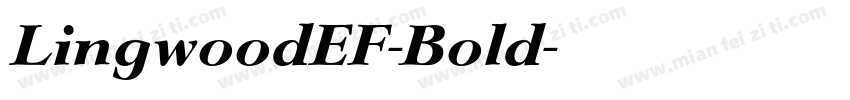 LingwoodEF-Bold字体转换