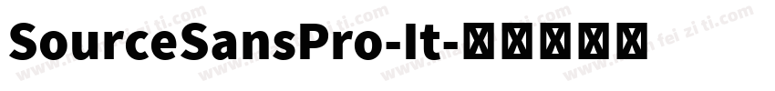 SourceSansPro-It字体转换