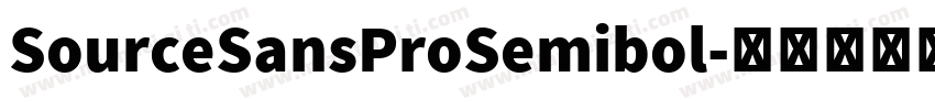 SourceSansProSemibol字体转换