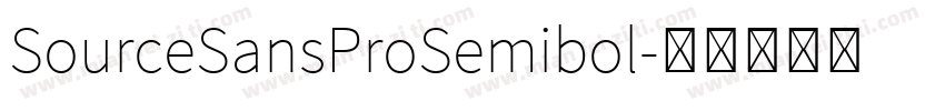 SourceSansProSemibol字体转换