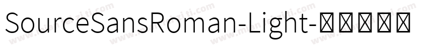 SourceSansRoman-Light字体转换