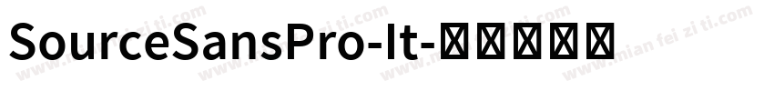 SourceSansPro-It字体转换