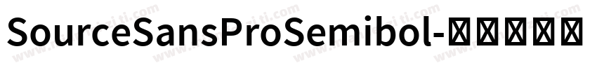 SourceSansProSemibol字体转换