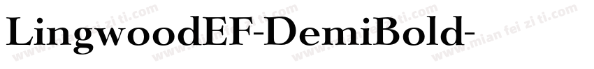 LingwoodEF-DemiBold字体转换