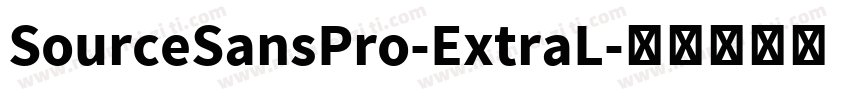 SourceSansPro-ExtraL字体转换