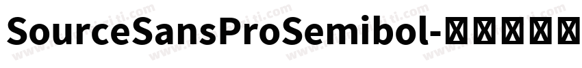 SourceSansProSemibol字体转换