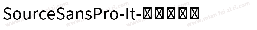 SourceSansPro-It字体转换