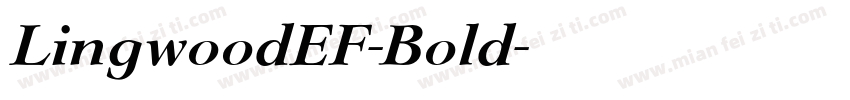 LingwoodEF-Bold字体转换