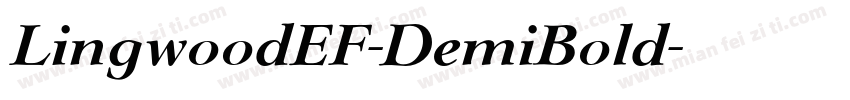 LingwoodEF-DemiBold字体转换