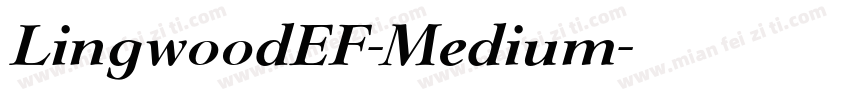 LingwoodEF-Medium字体转换