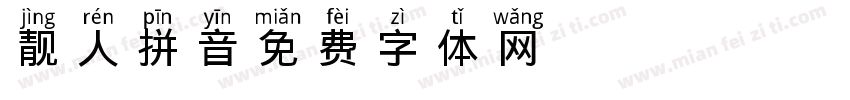 靓人拼音字体转换