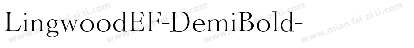 LingwoodEF-DemiBold字体转换