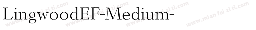 LingwoodEF-Medium字体转换
