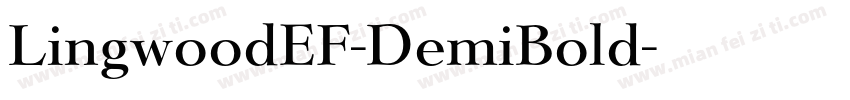 LingwoodEF-DemiBold字体转换